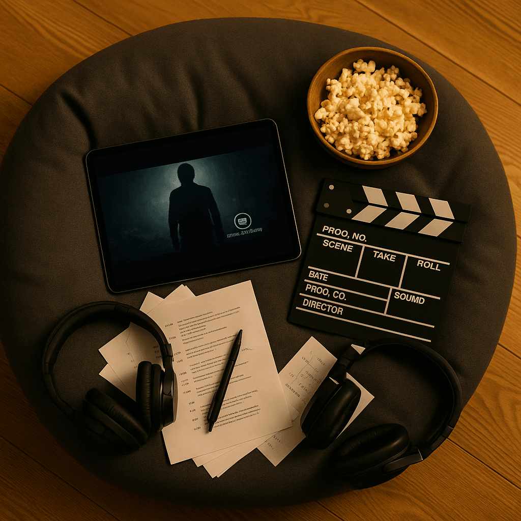 映画観賞のリラックスシーン