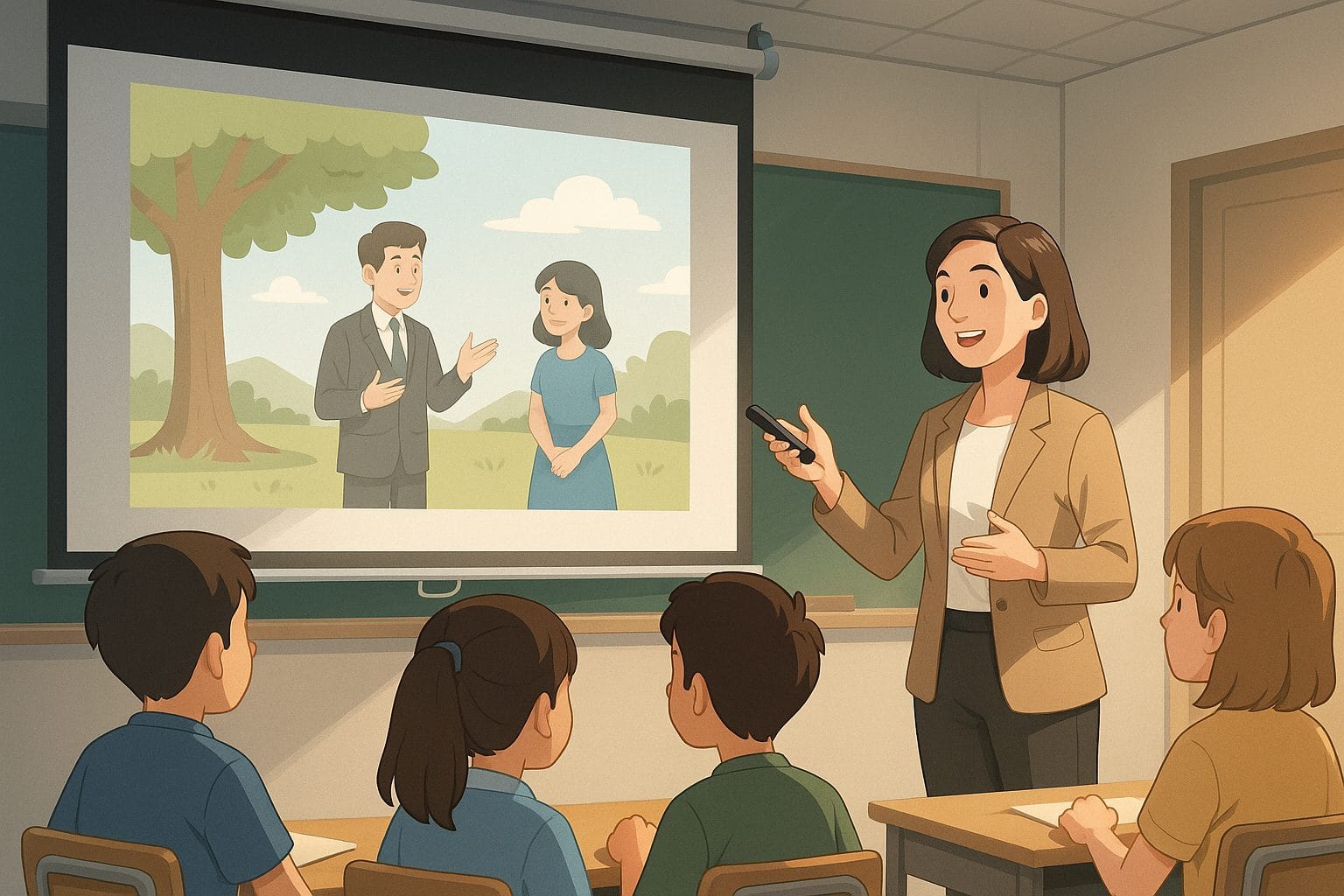 教室での教育シーン