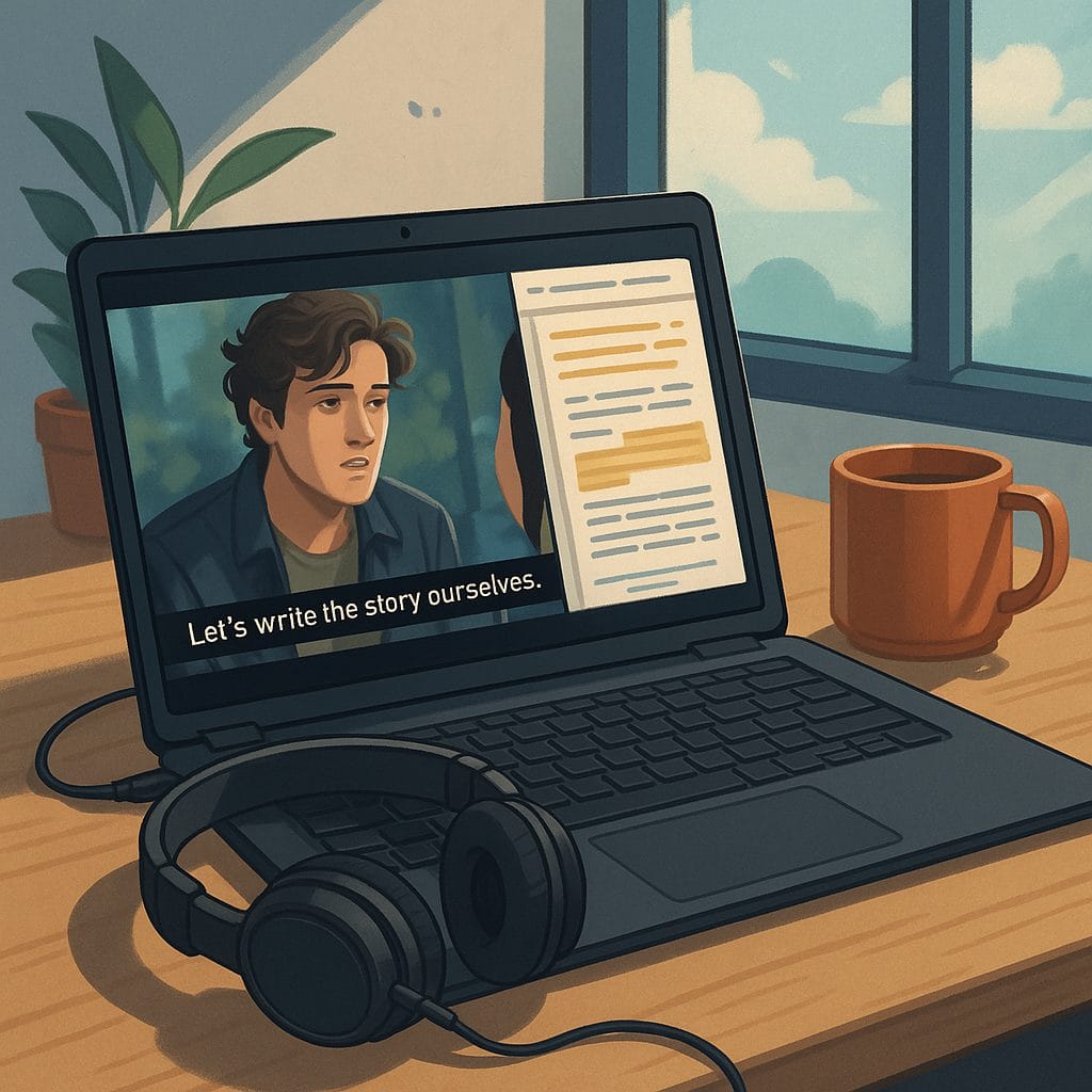 翻訳者の作業風景