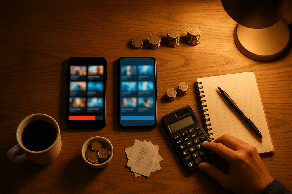 デスク上の仕事の風景