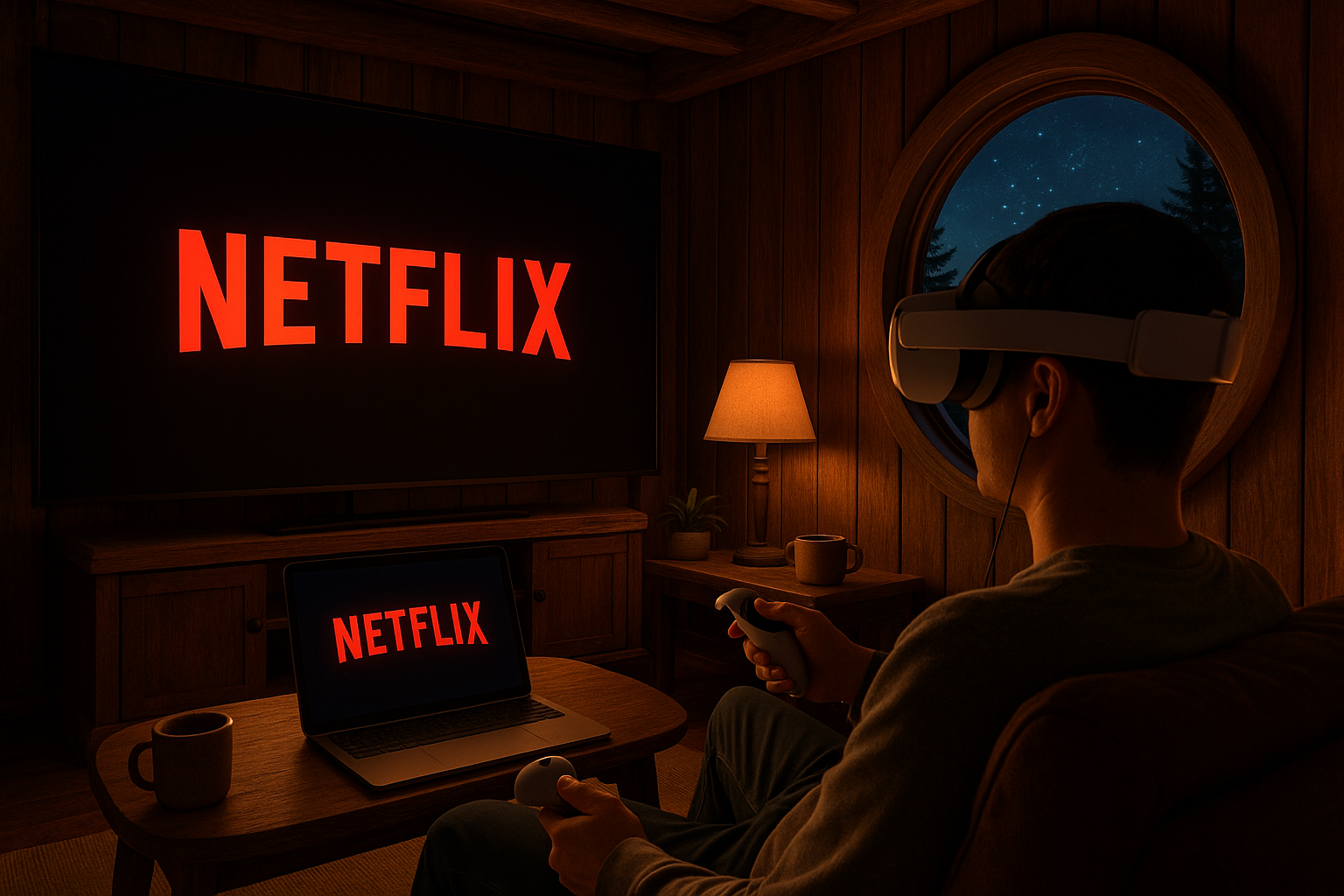キャビンでVR映画鑑賞