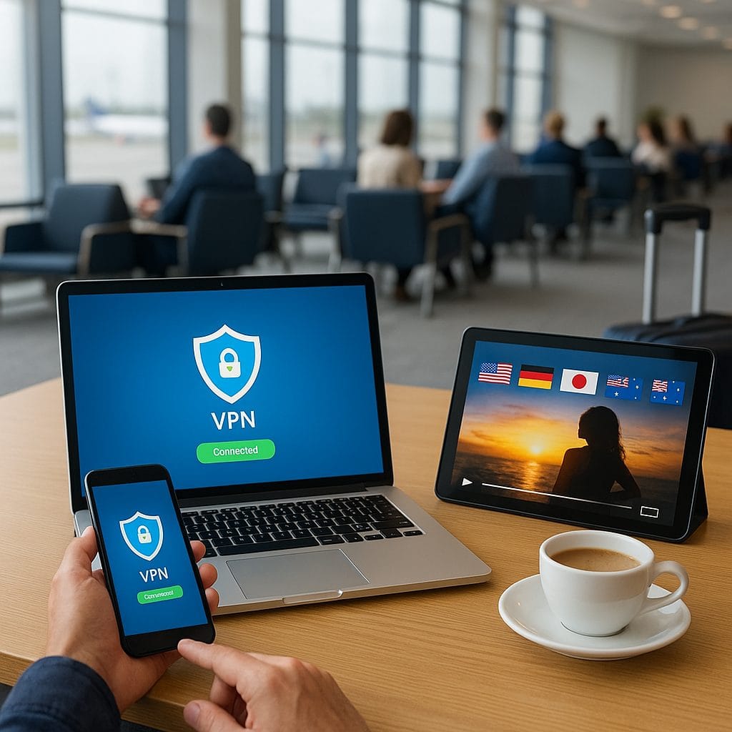 空港ラウンジでのVPN利用