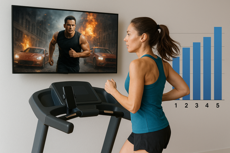 ランニングとアクションムービー