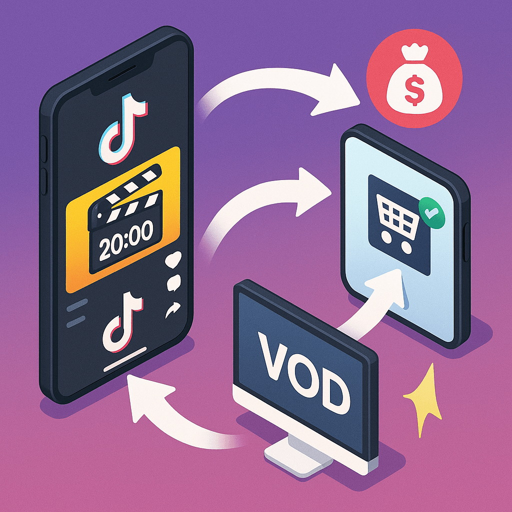 TikTokコンテンツの収益化フロー