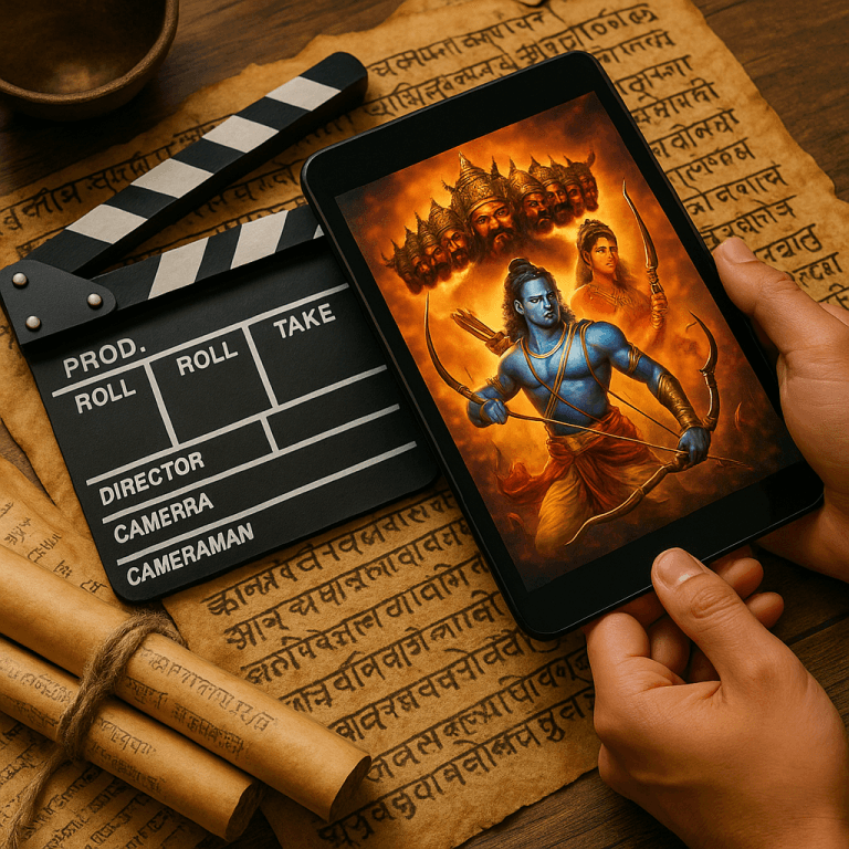 神話的映画の芸術的なワークスペース