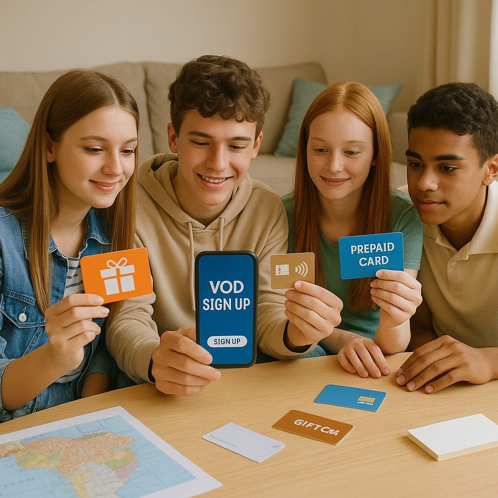 VODサービスにサインアップする友達