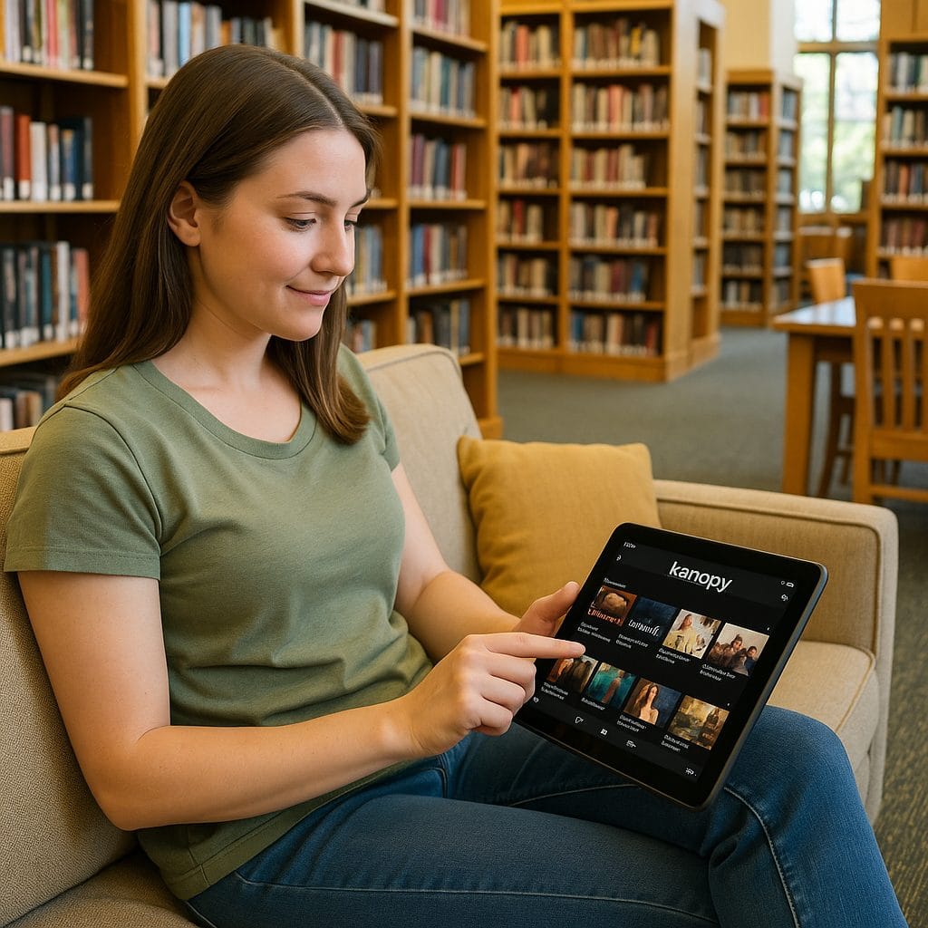 図書館で読書を楽しむ
