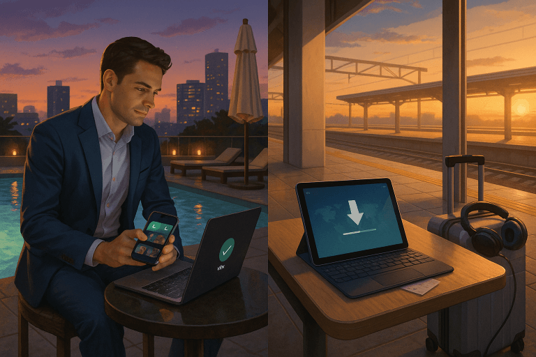 ビジネストラベラーのデュオシーン