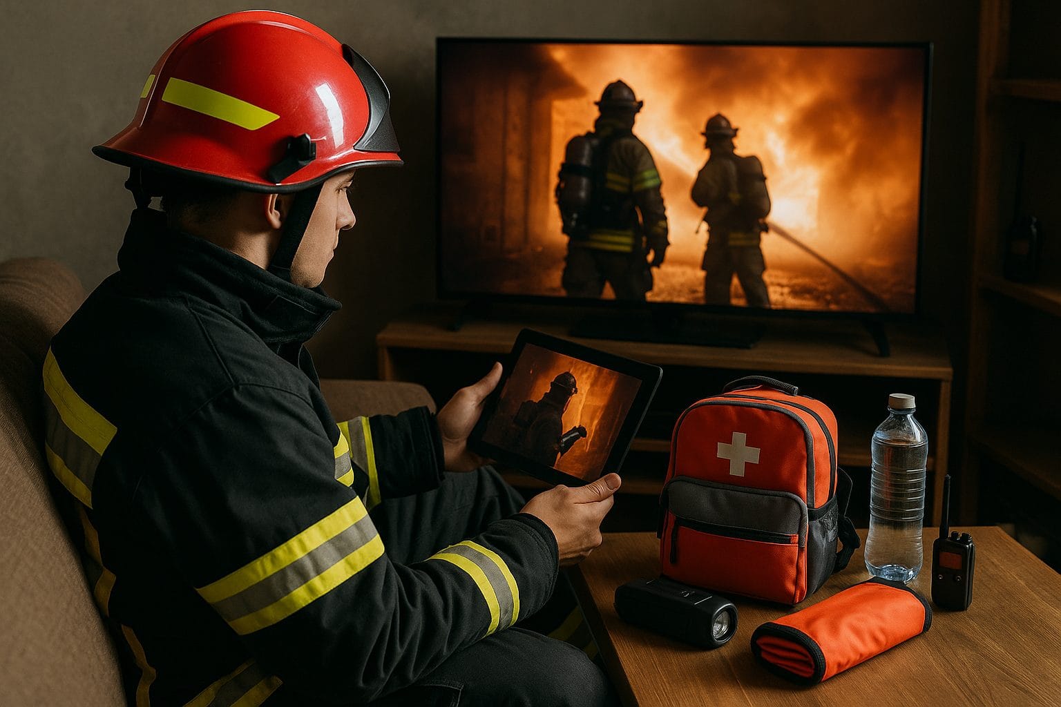 消防士のくつろぎの時間