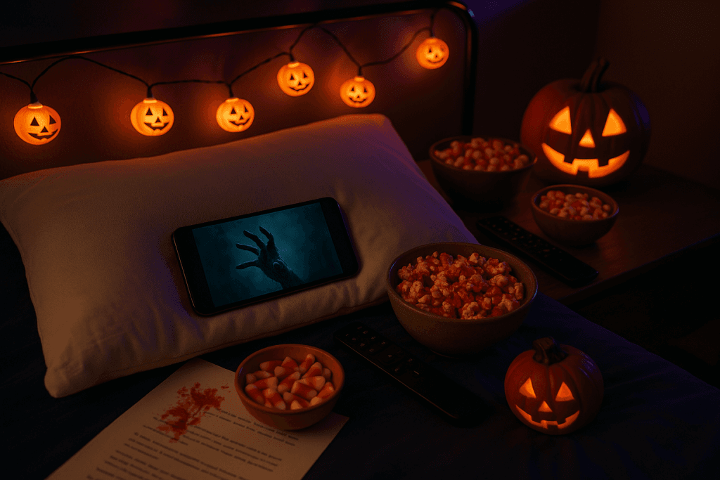 ハロウィン夜のリラックスシーン