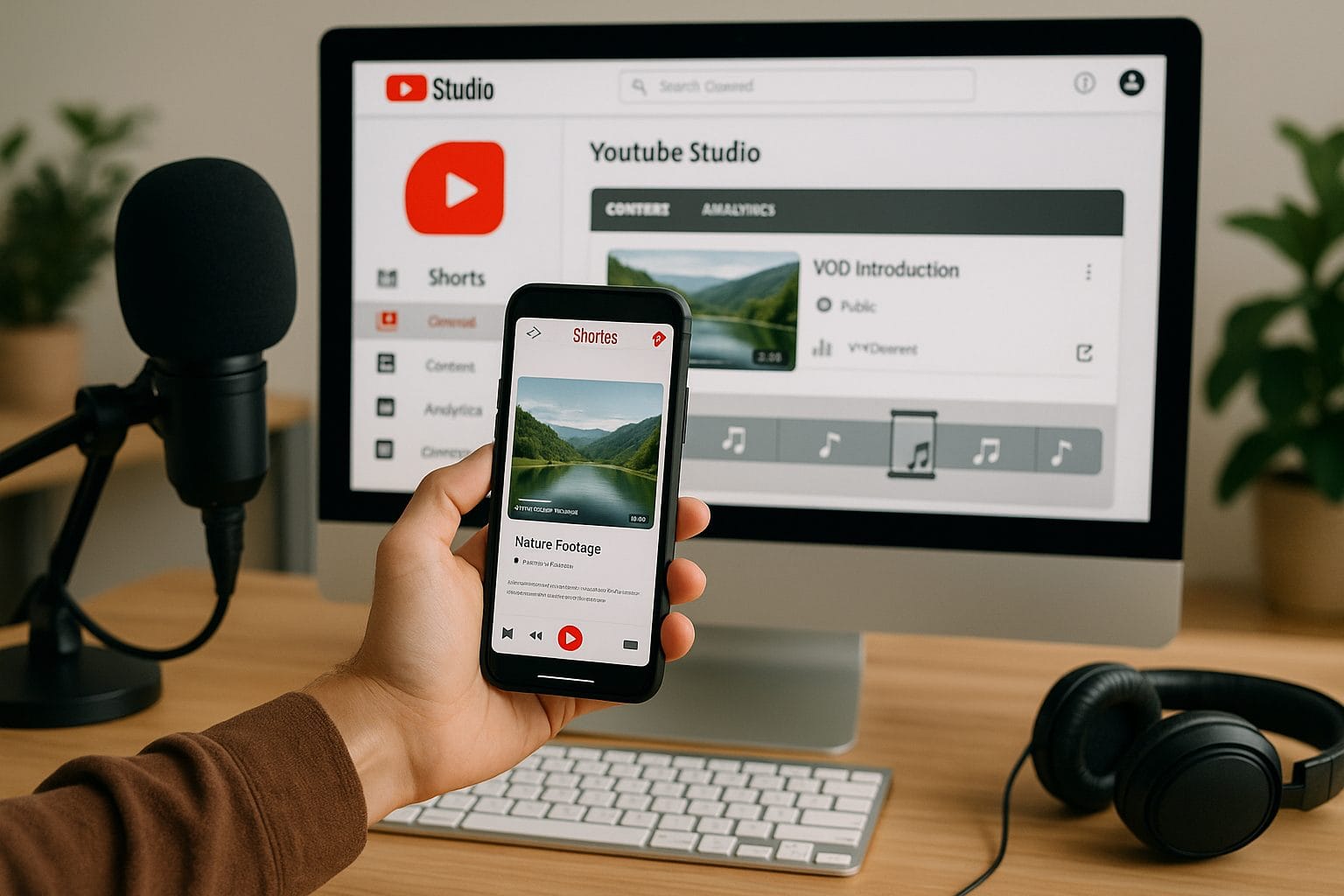 自宅スタジオでのコンテンツ制作