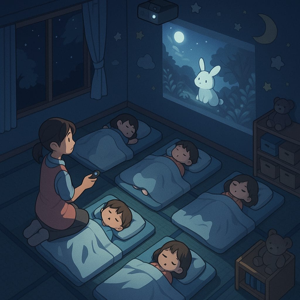 夜の保育室と幸せな眠り
