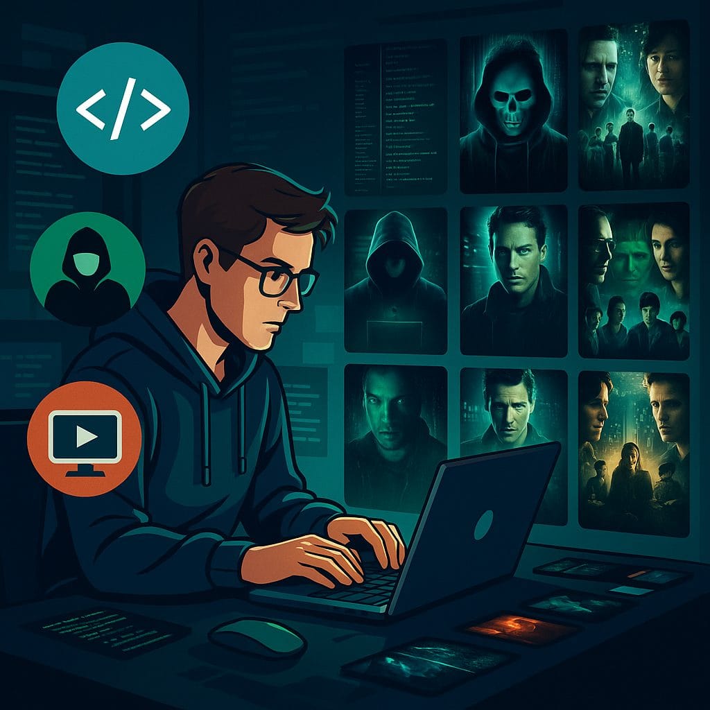 ハッカーの世界_ プログラマーとスクリーン