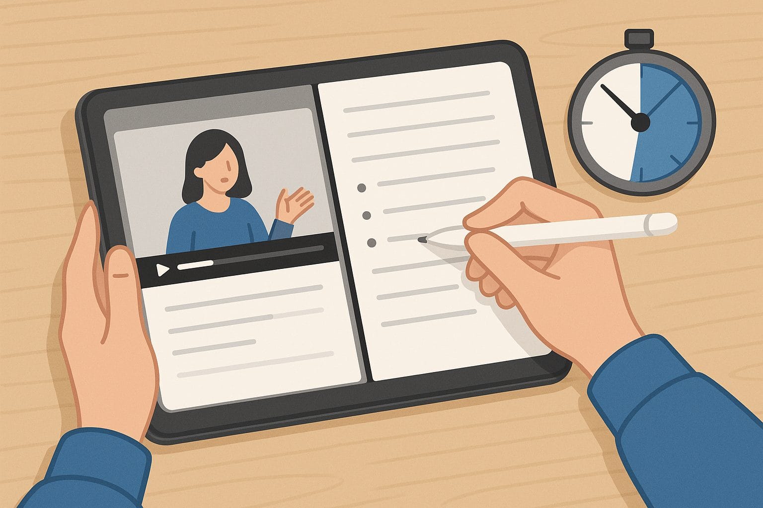 勉強と動画視聴の同時進行