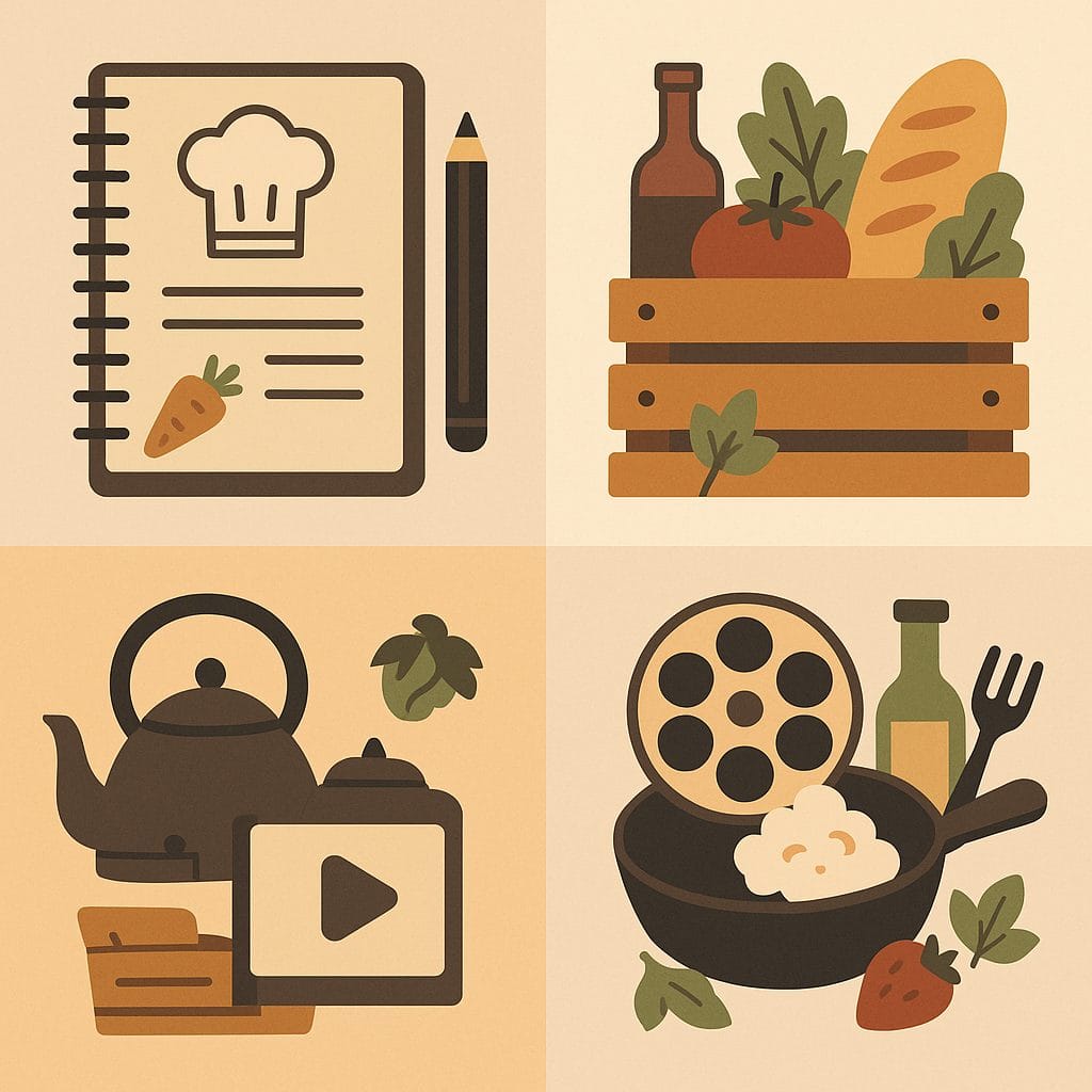 料理と映画の風景