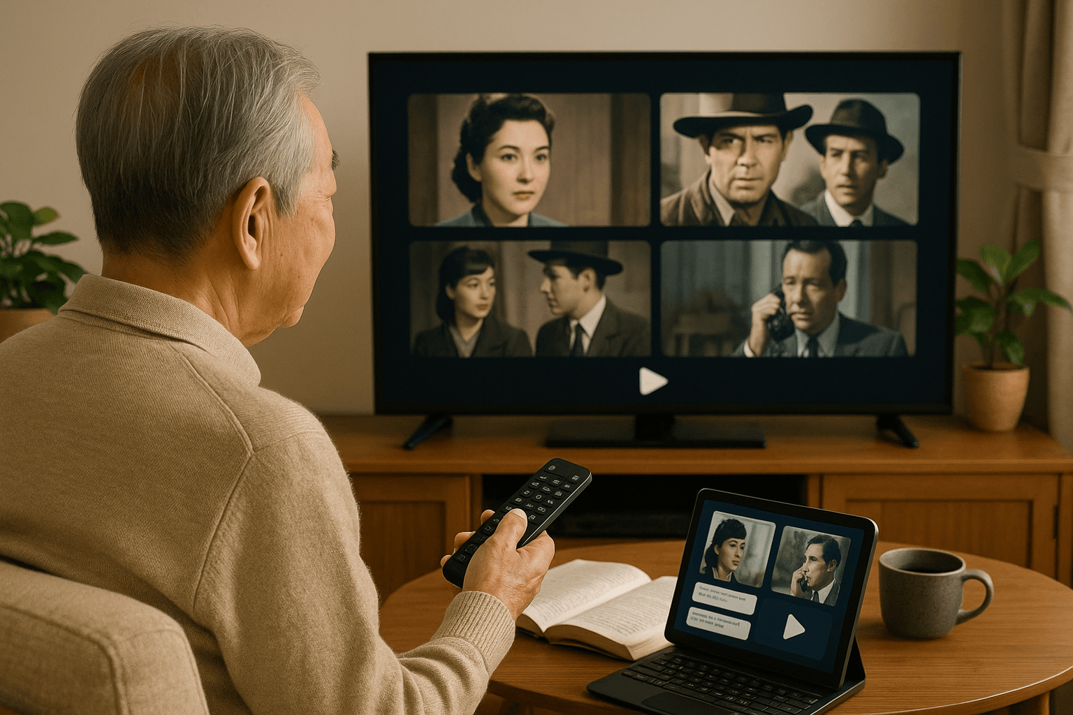 温かな時間とテレビの前