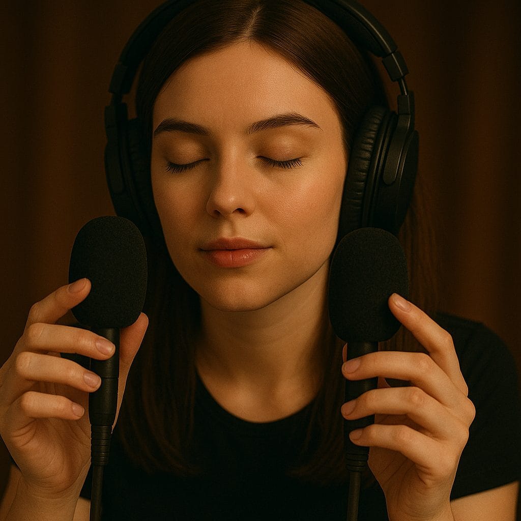 ASMR録音セッションの瞬間