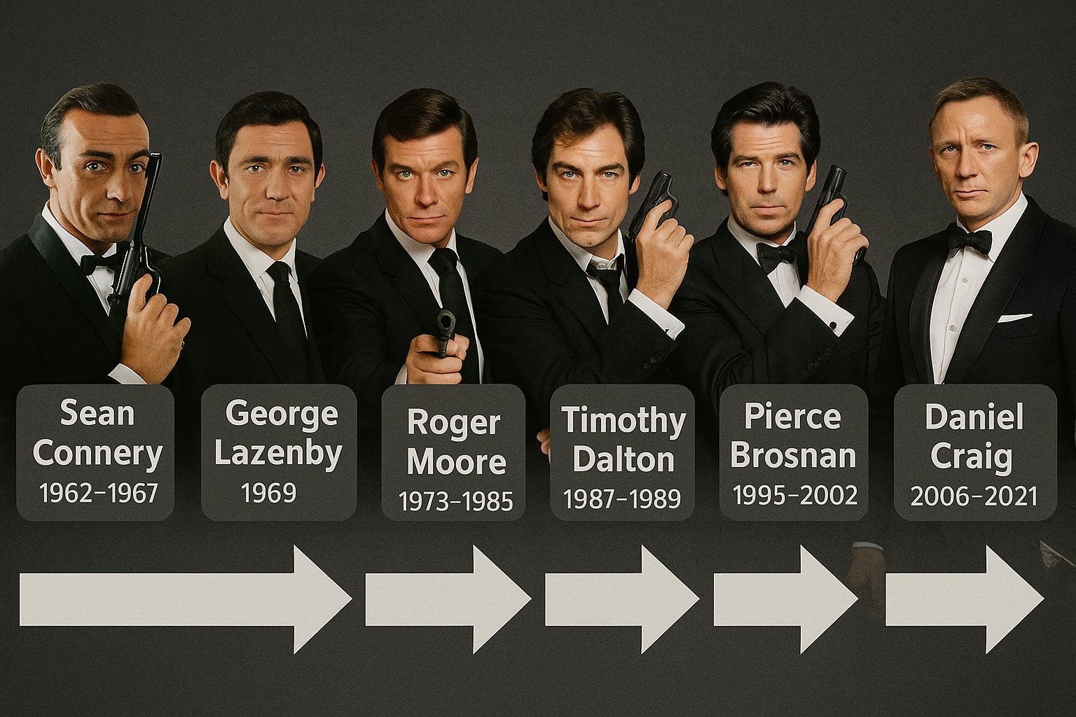 ジェームズ・ボンドの歴代俳優たち