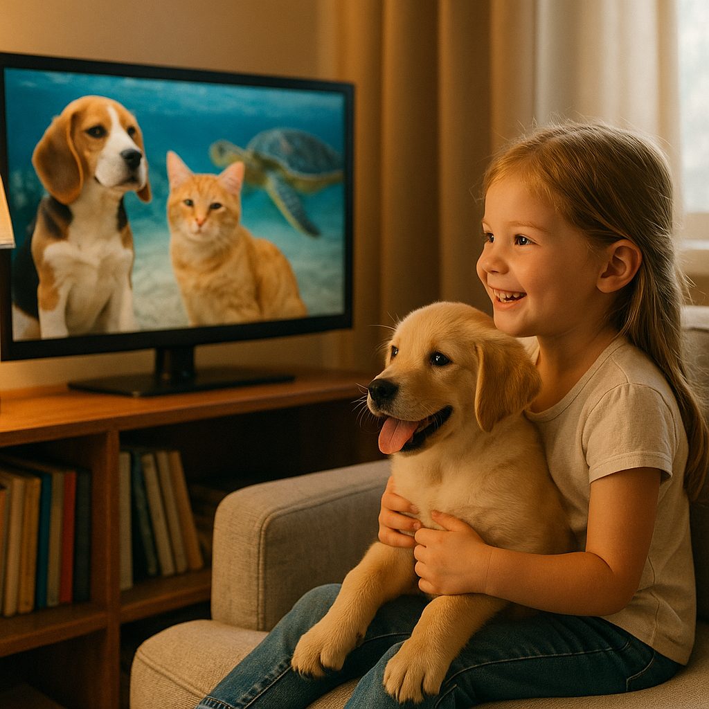 暖かな午後のペットと映画
