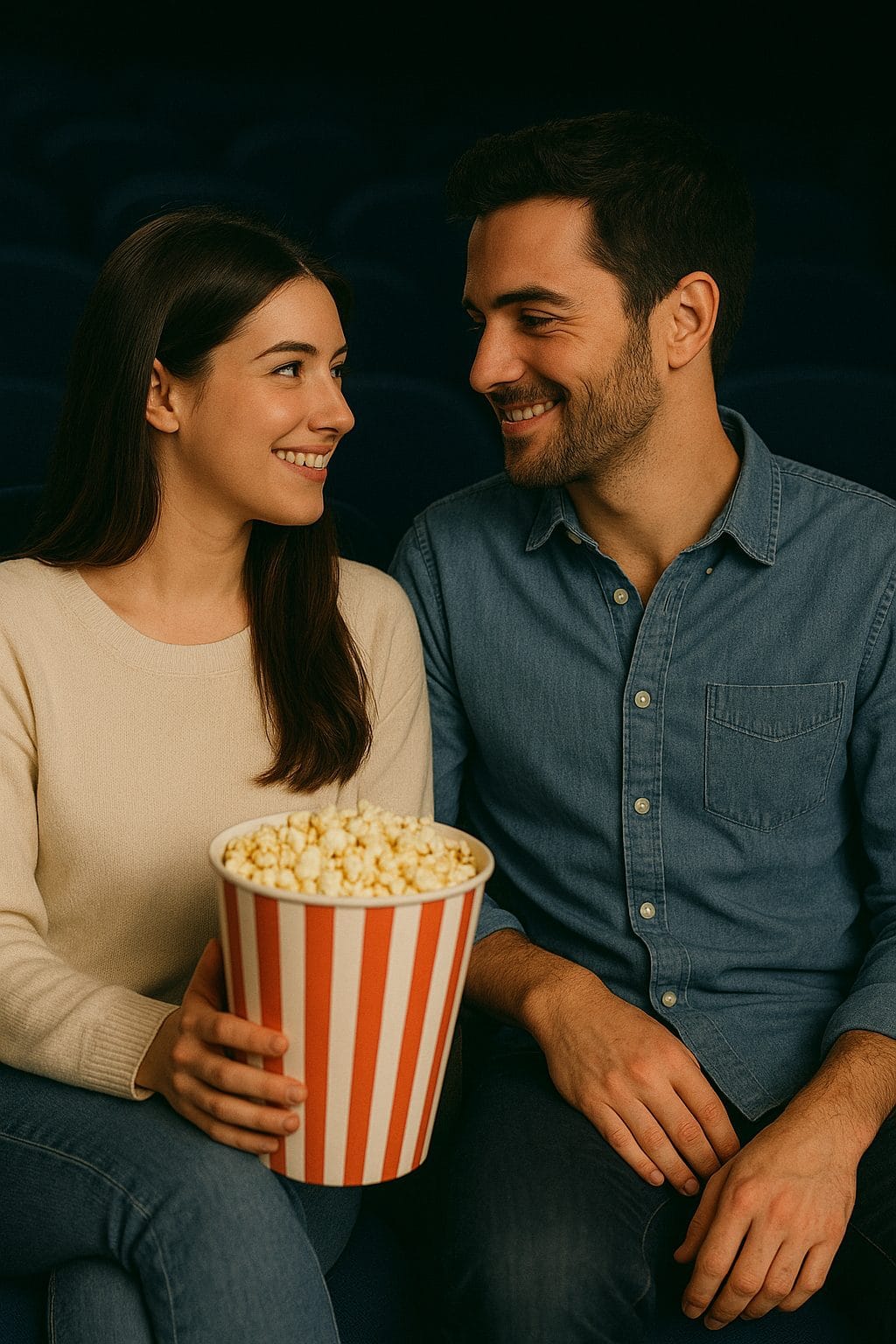 映画館での甘いひととき