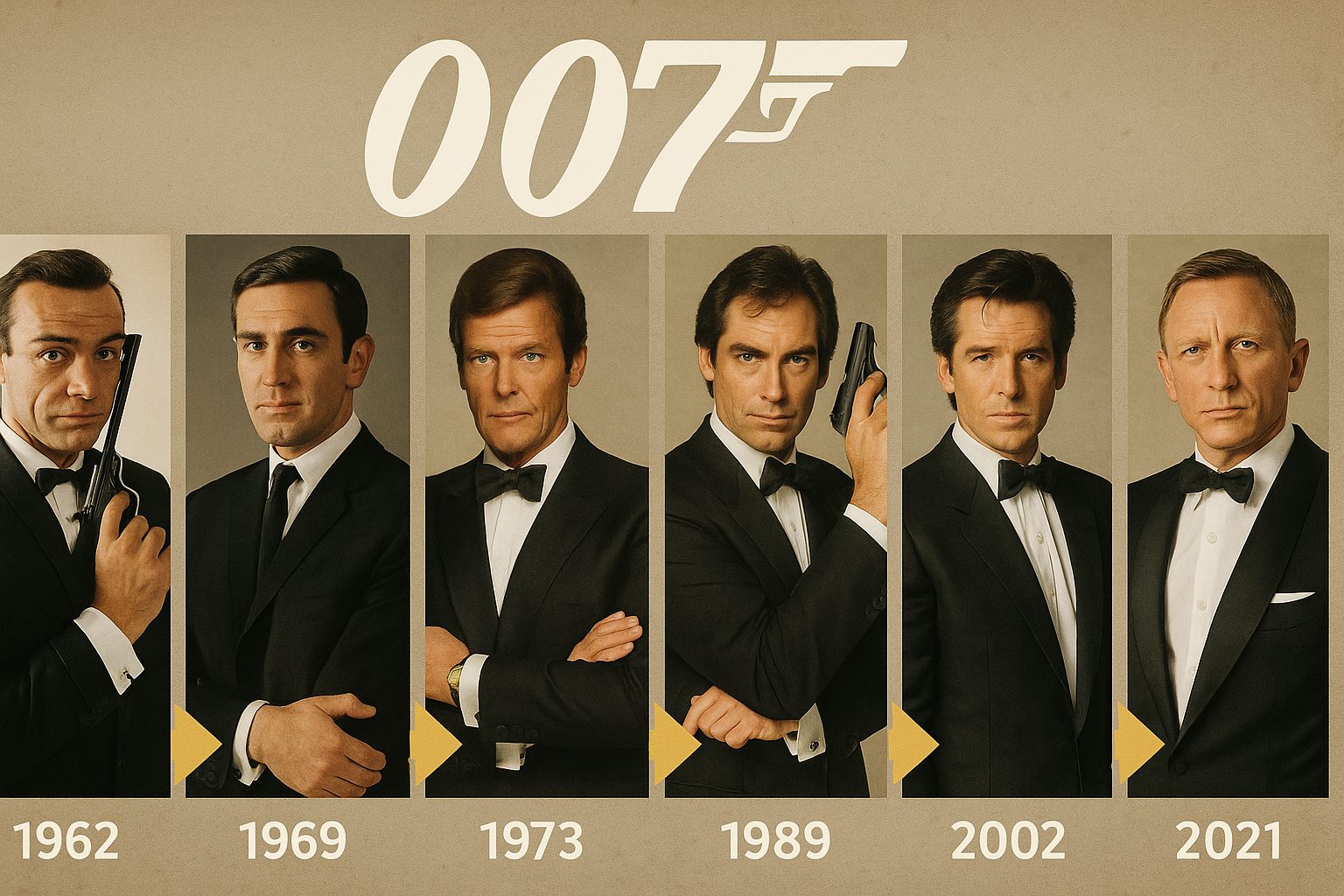 ジェームズ・ボンドの歴代俳優