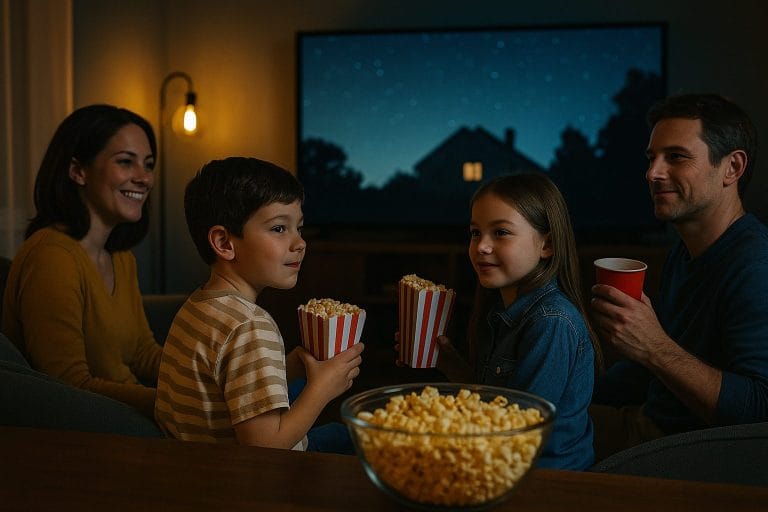 家族と映画の夜