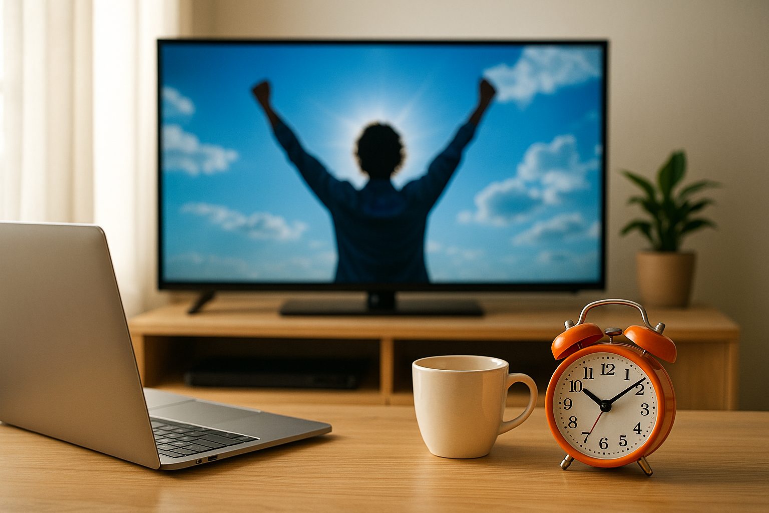 朝の部屋の静けさ