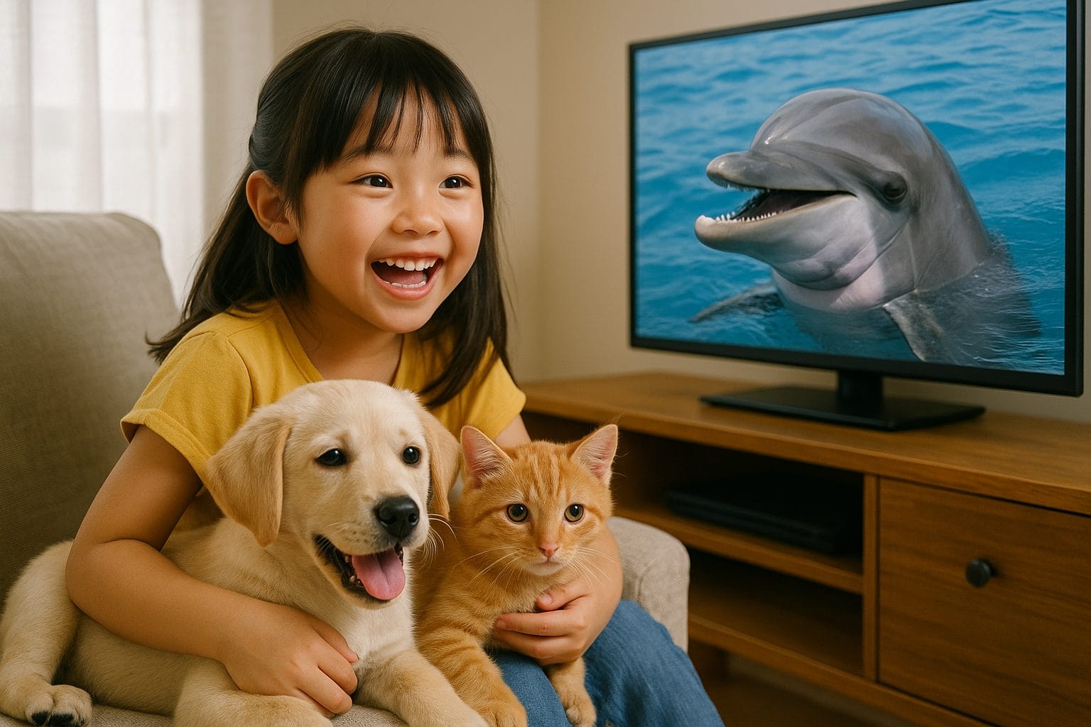 子供と動物たちの遊び場