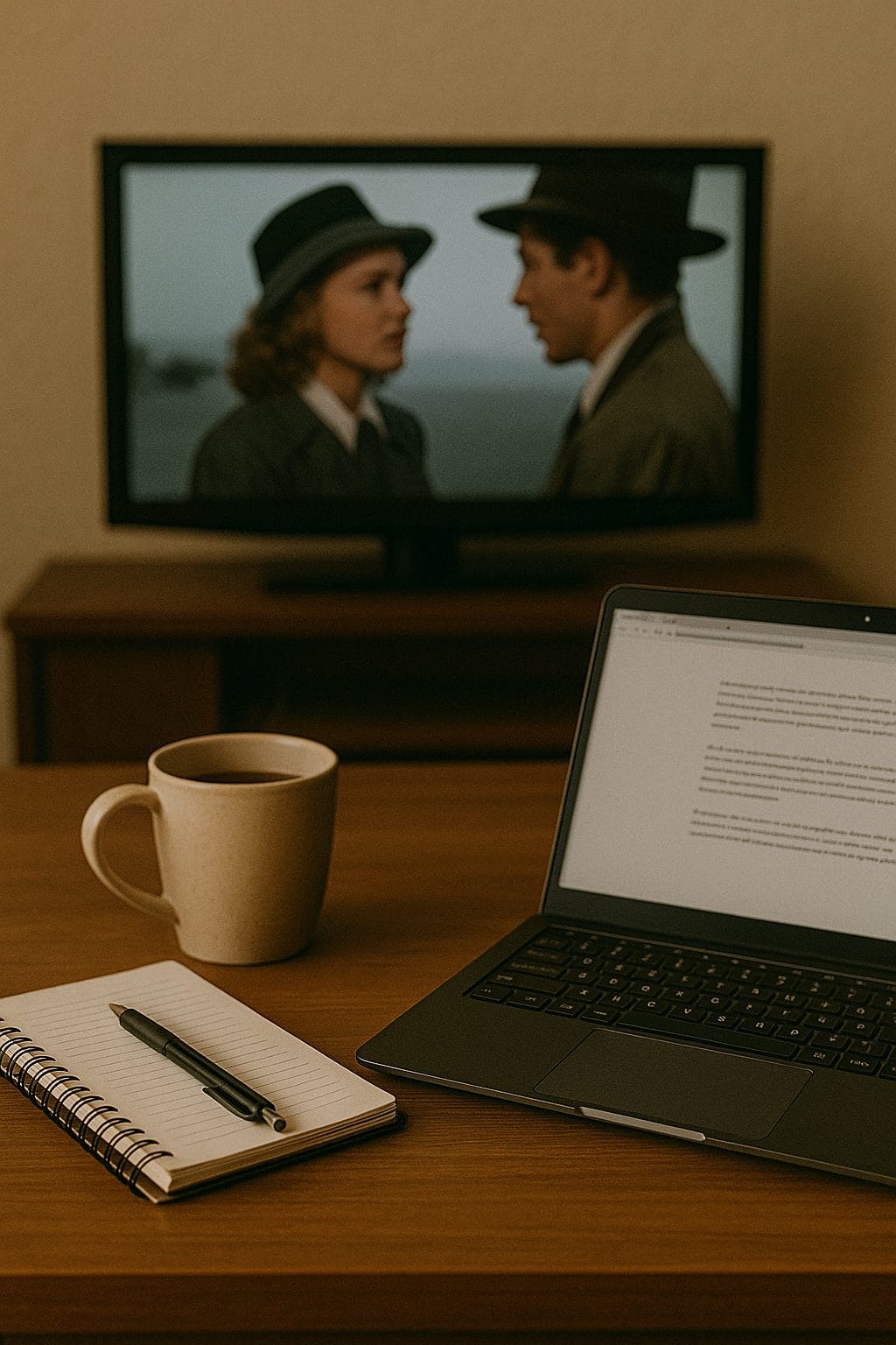 ホームオフィスと映画の背景