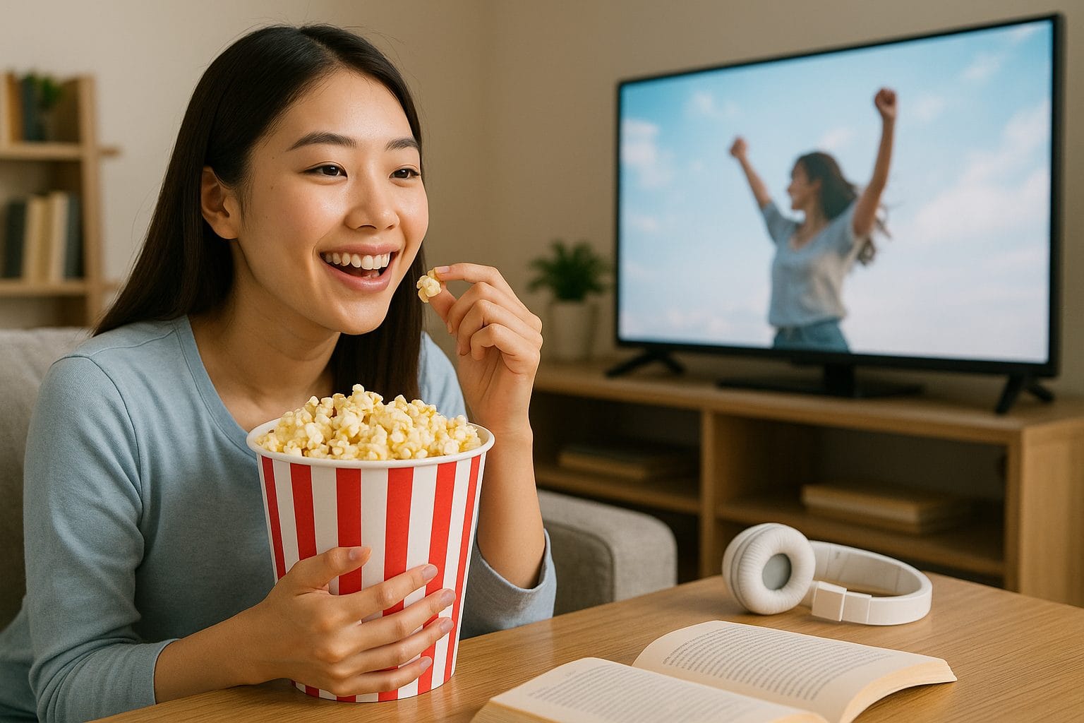 映画鑑賞とポップコーンのひととき