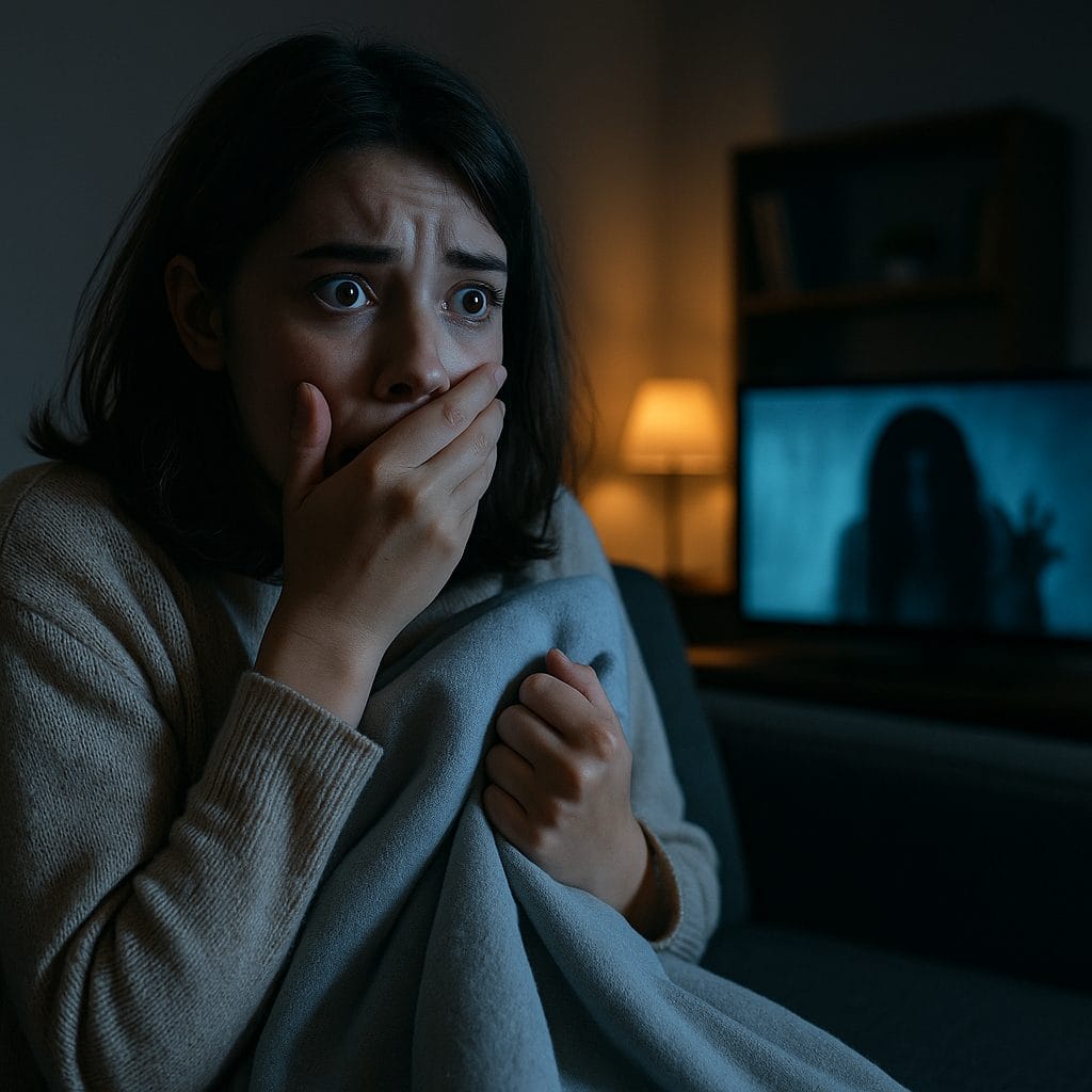 恐怖映画の夜間視聴