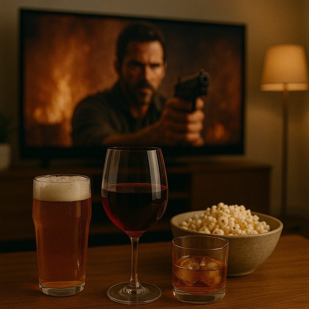 映画とお酒のくつろぎのひととき