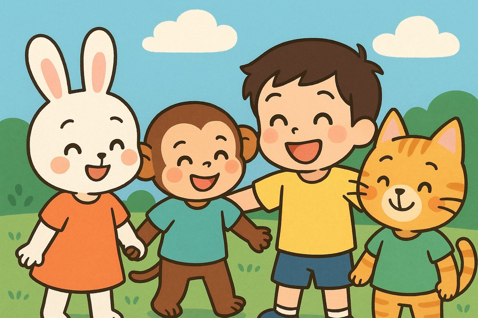 みんなで手をつなごう