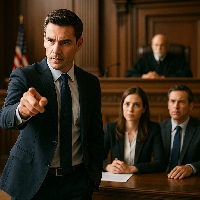 法廷の激しい対決