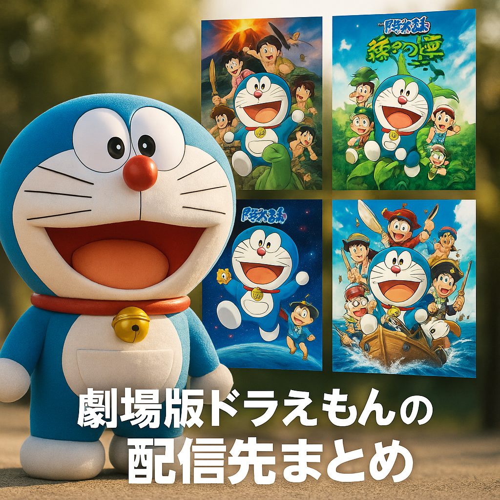 ドラえもんと映画ポスター展示