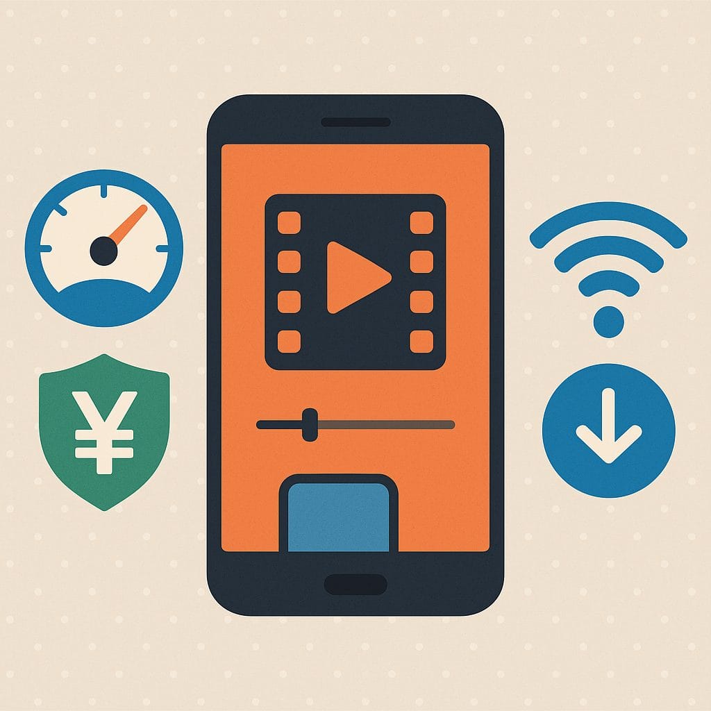 スマートフォンとデータ管理システム