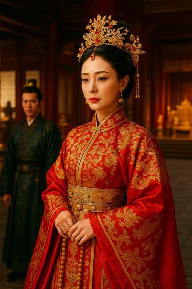 宮殿の中の貴族女性