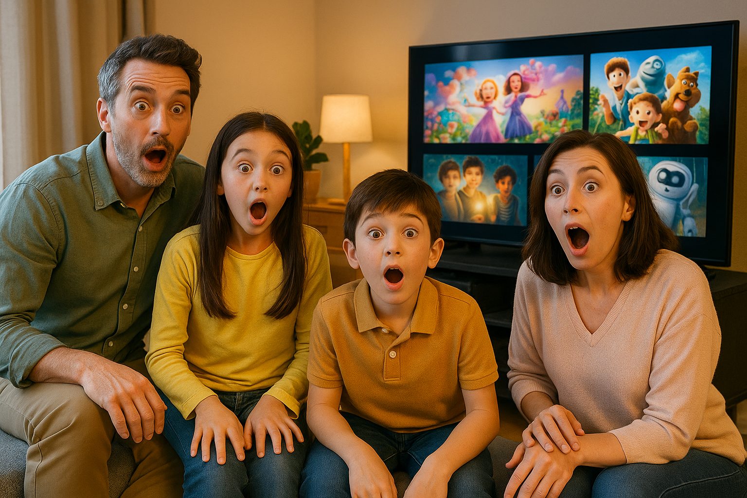 家族と映画の驚きの瞬間
