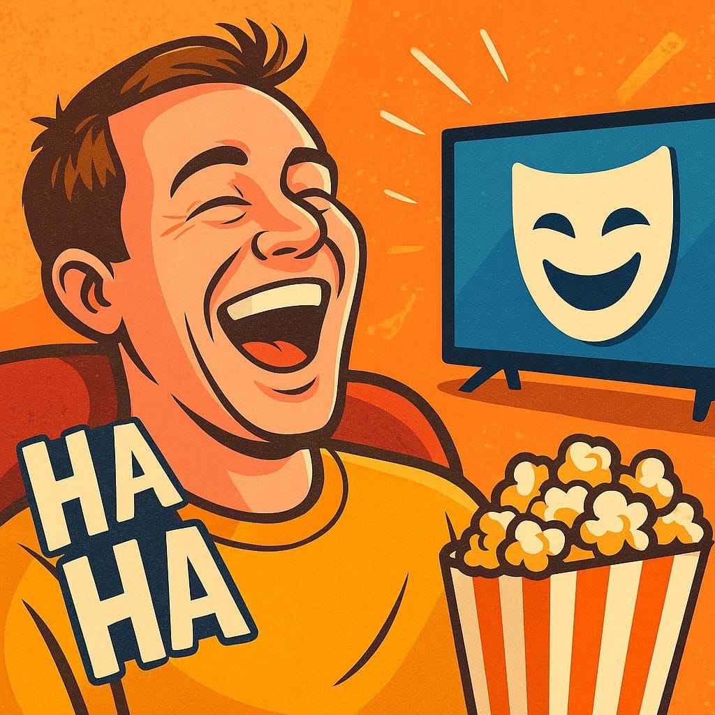 テレビで笑いを楽しむ