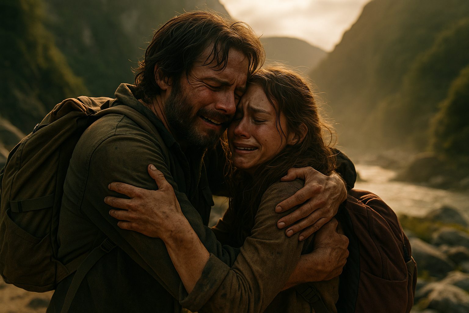 夕暮れ時の再会