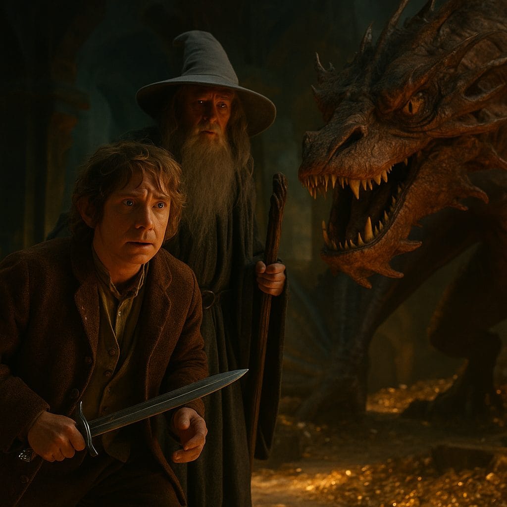 ホビットと魔法使い、ドラゴンとの対面