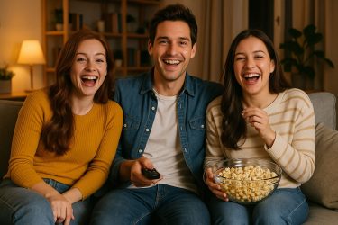 リビングルームでの楽しいひととき