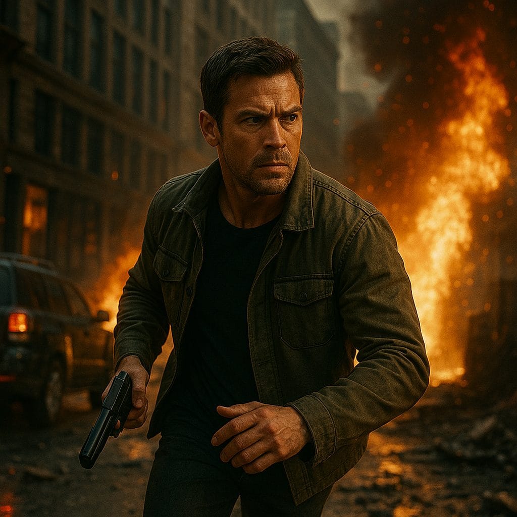 炎に包まれた都市の決意