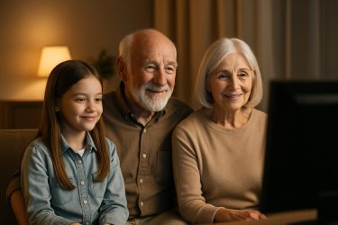 家族と映画のひととき (2)