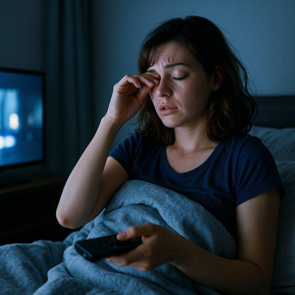 夜のテレビ鑑賞