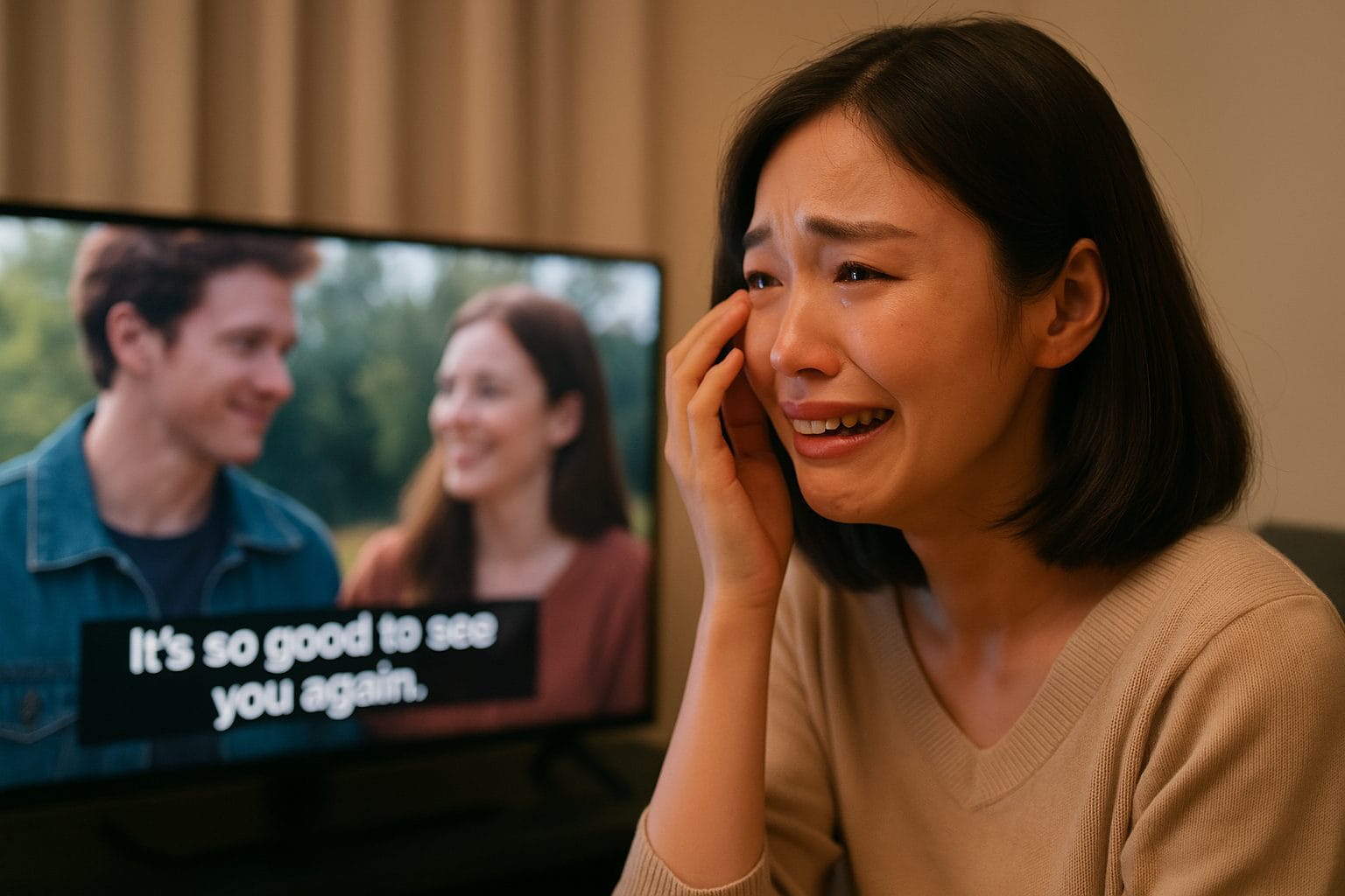 感動的な映画の一瞬