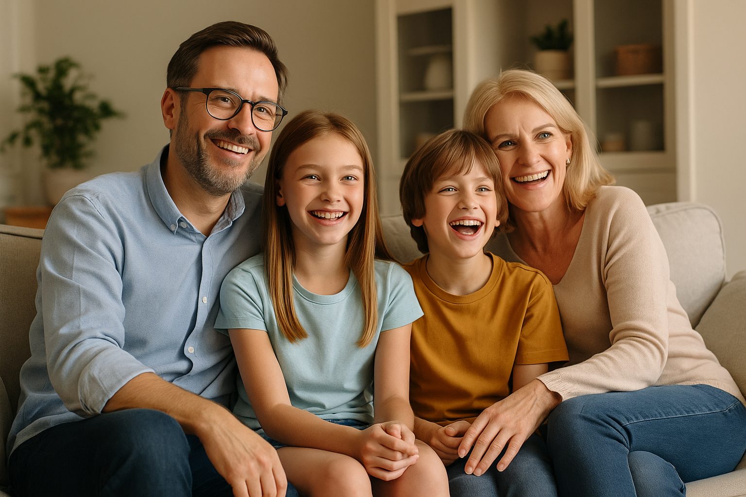 家族の幸せなひととき