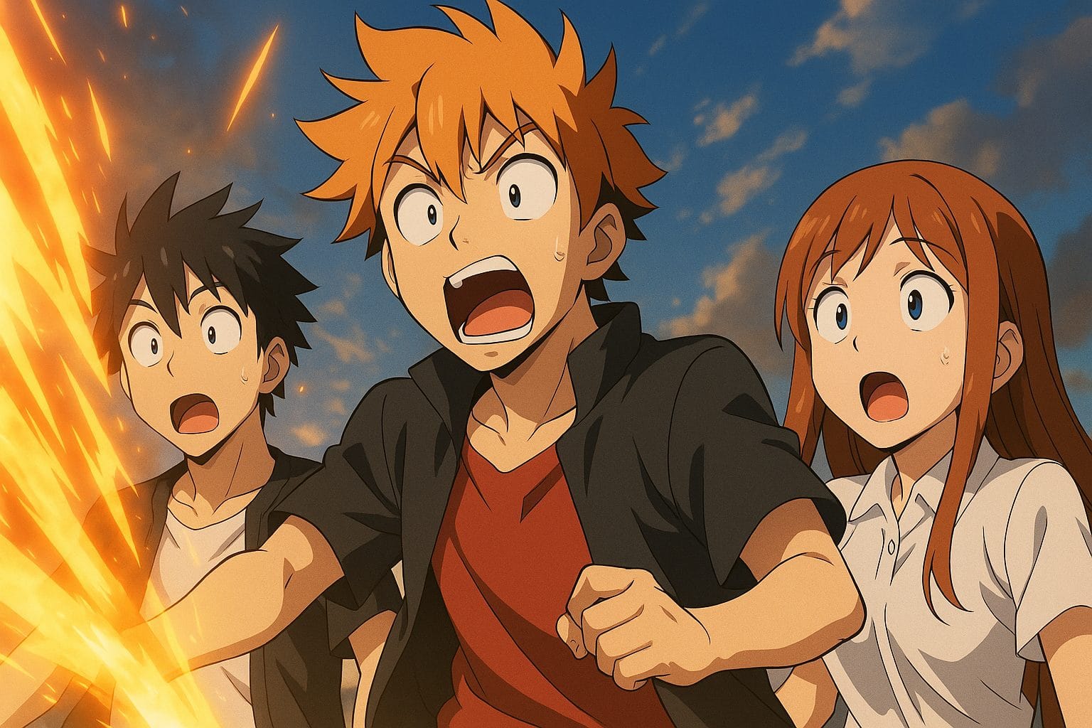 戦いの緊張感と驚き