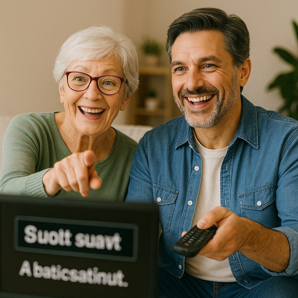 リビングでのテレビ鑑賞