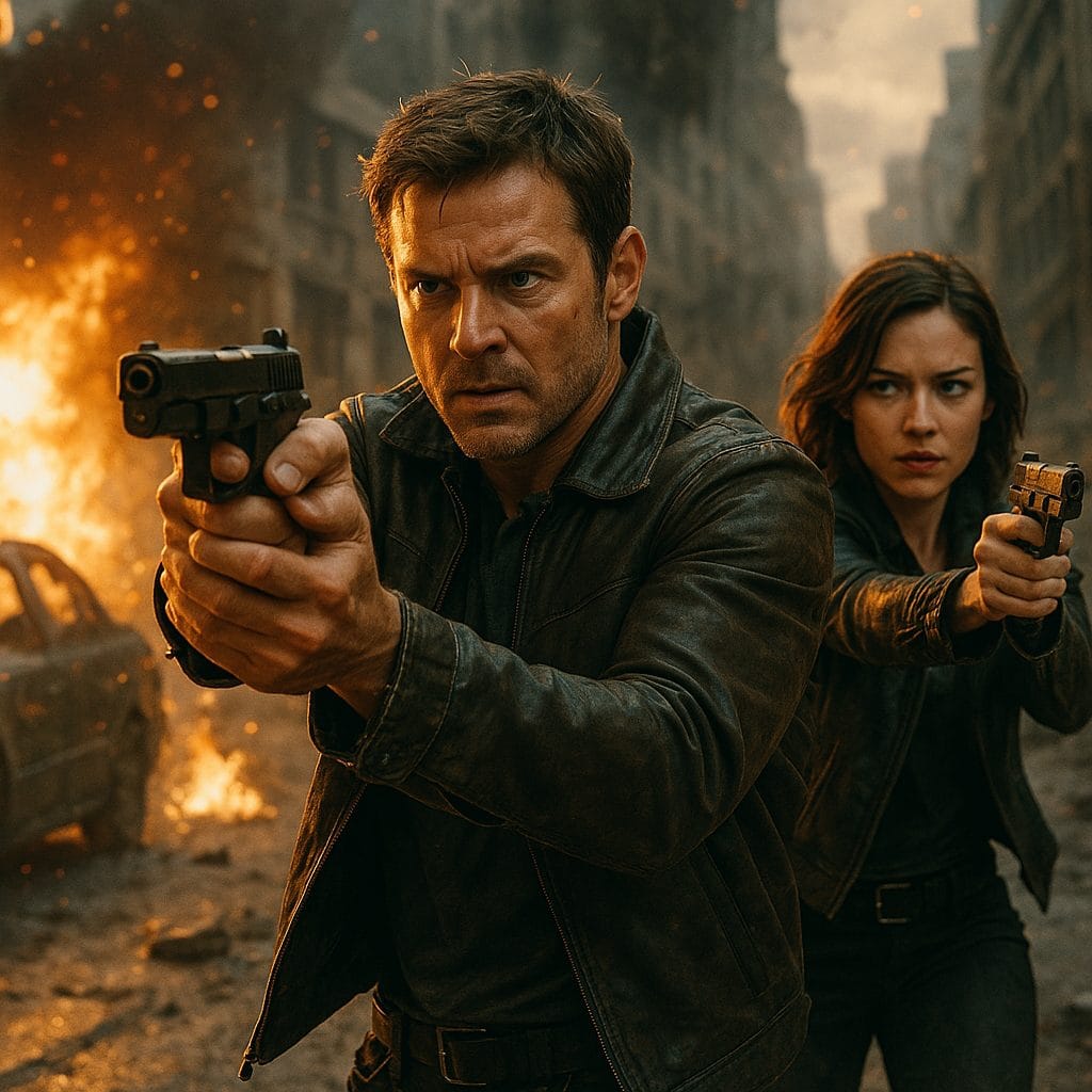 都市の壊滅と銃撃戦